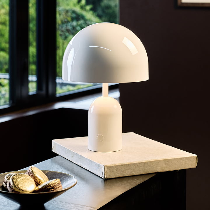 Tom Dixon - Bell LED lampe de table avec batterie, blanc