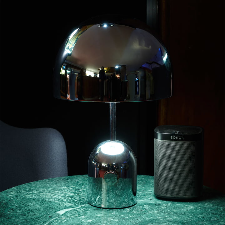 Tom Dixon - Bell LED lampe de table, argent