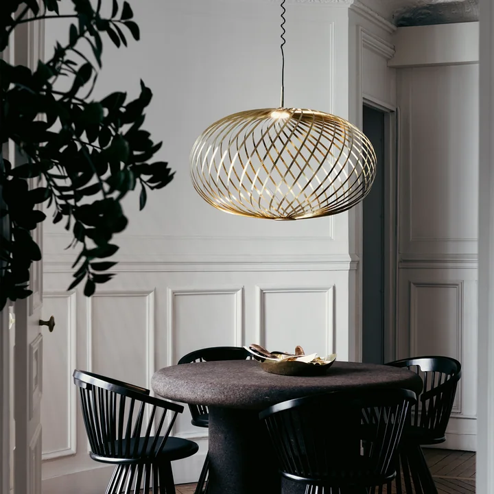 Tom Dixon - Spring Lampe à suspendre, large / laiton