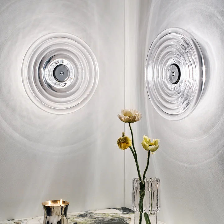 Tom Dixon - Press Surface LED Applique murale, Large, clear