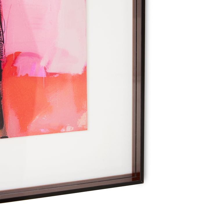 HKliving - Cadre acrylique avec image Palms, 40 x 50 cm, marron