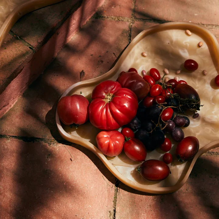 HKliving - Patio Plateau S, 33,1 x 41,4 cm, cream