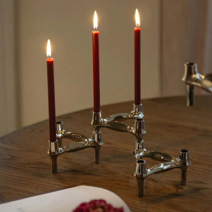 Stoff Nagel - BMF Bougeoir, set de 3, chromé