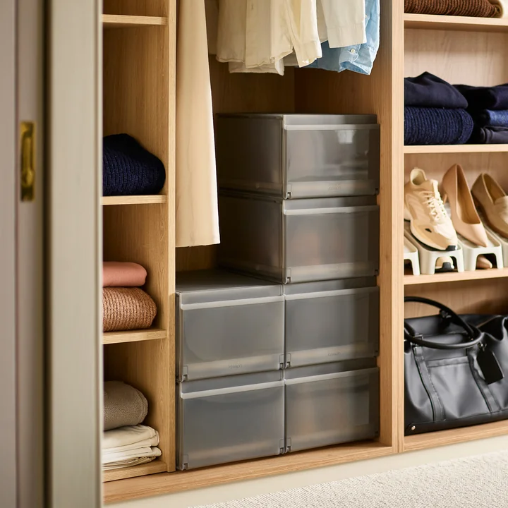 Joseph Joseph - ShoeCase Boîte de rangement Premium, gris