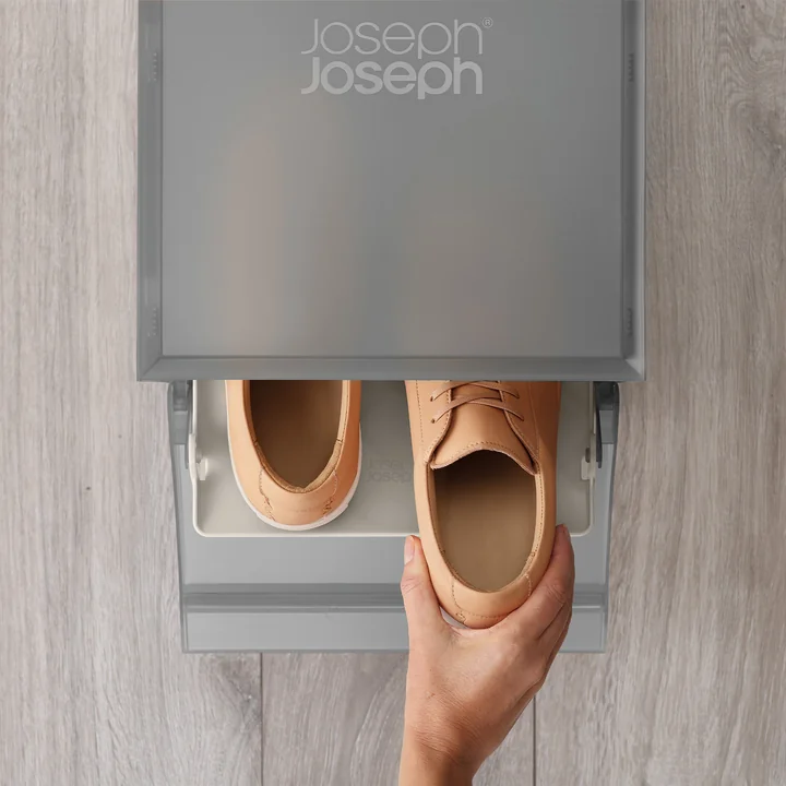 Joseph Joseph - ShoeCase Boîte de rangement Premium, gris
