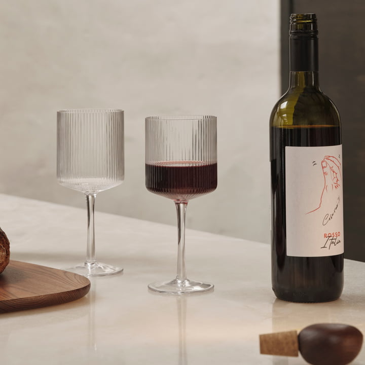 ferm Living - Ripple Verre à vin