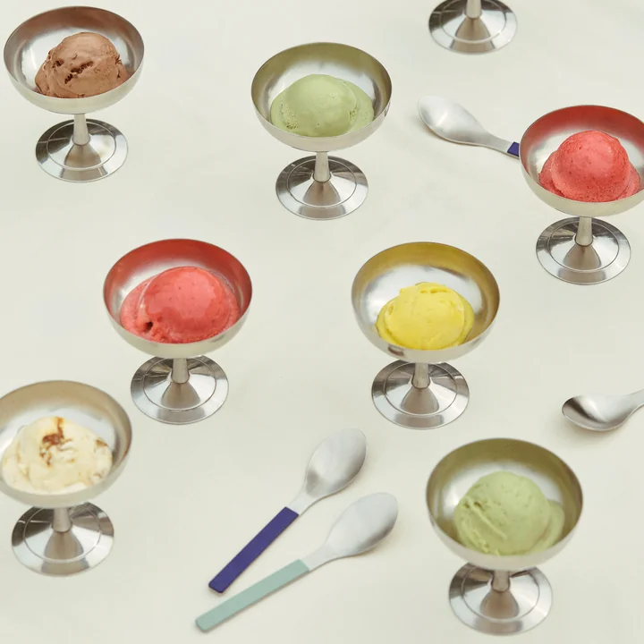 HAY - Coupe à glace italienne, argent