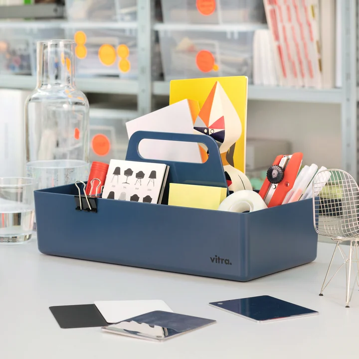 Vitra - Storage Toolbox recyclé, bleu mer