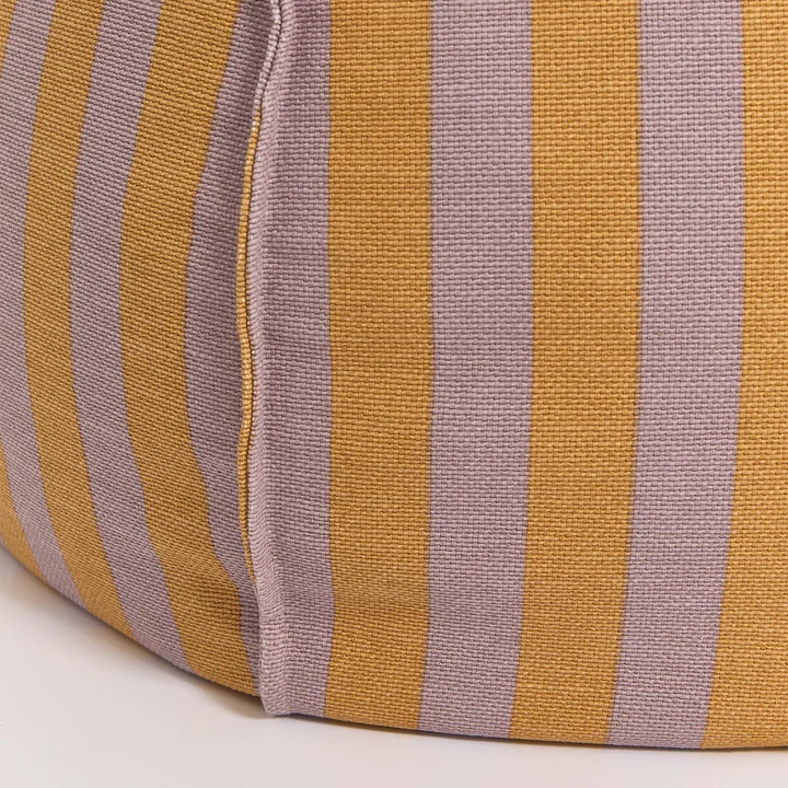 Nobodinoz - Vibes Pouf rond, Ø 70 x H 30 cm, violet / jaune