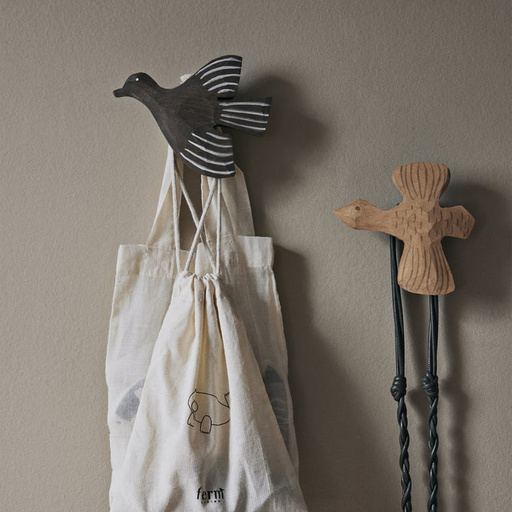 ferm LIVING - Lola Bird Crochet, gris