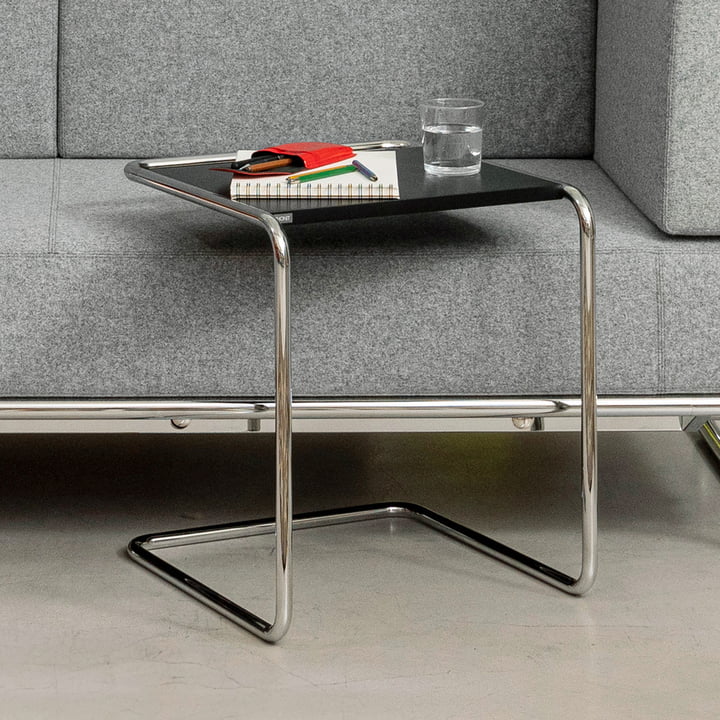 Thonet - B 97 Table d'ensemble, chrome / noir