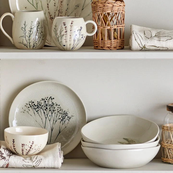 Bloomingville - Bea Set de vaisselle, naturel