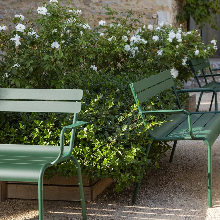 Luxembourg - Banc de jardin avec accoudoirs de Fermob
