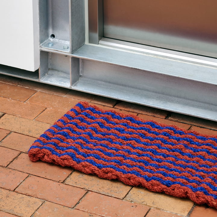 HAY - Coco Paillasson, stripe wave, marron / navy