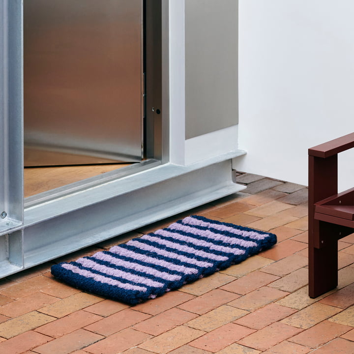 HAY - Coco Paillasson, stripe wave, lavande / marine