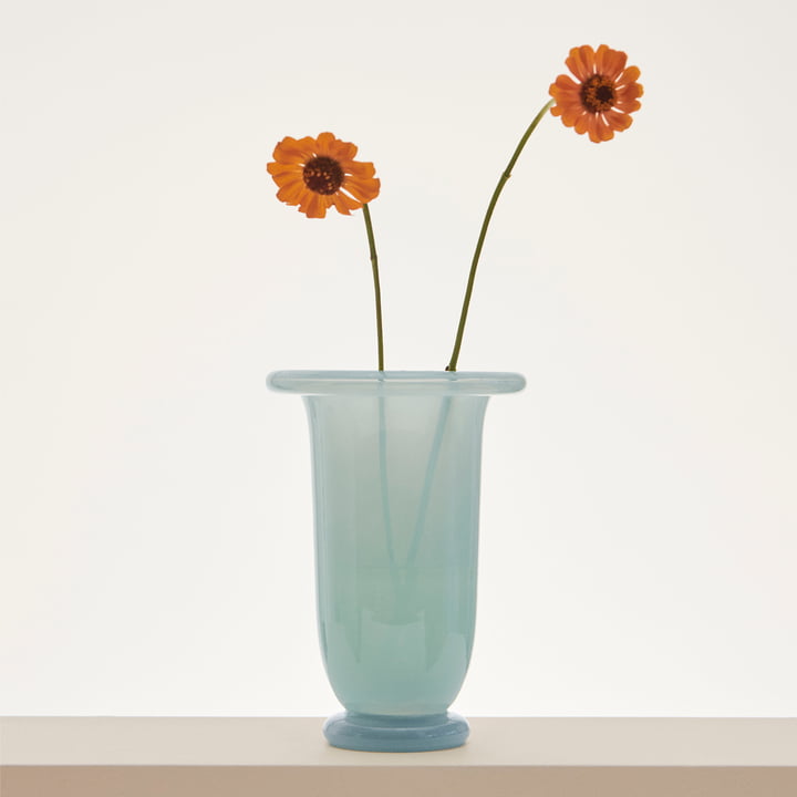 Hay - Empire Vase, moyen, bleu glacier / bleu clair