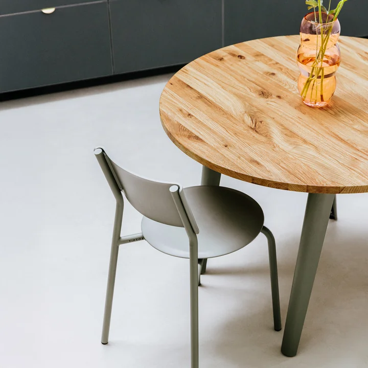 TipToe - NEW MODERN Table de salle à manger en vieux bois