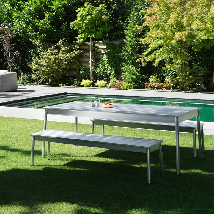 Ex Table de jardin, 200 x 89 cm, aluminium de Normann Copenhagen