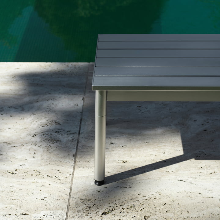 Ex Banc de jardin, 173 x 42 cm, aluminium de Normann Copenhagen