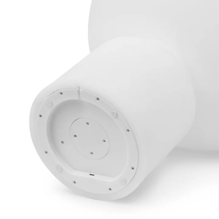 Yo LED Lampe de table avec batterie, blanc, large, H 60 x Ø 40 cm de Normann Copenhagen