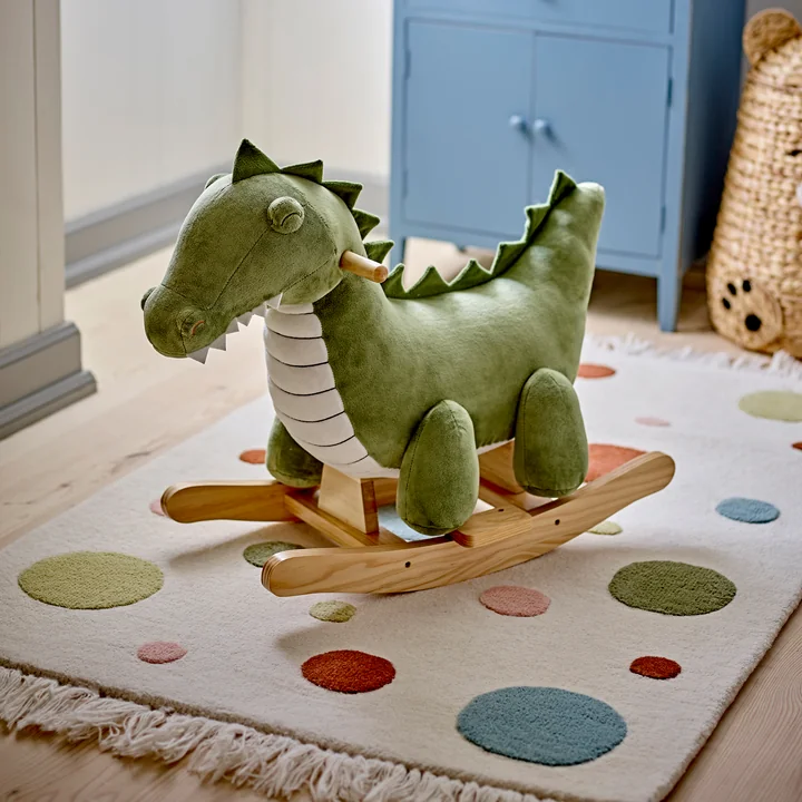 Bloomingville Mini - Arni Jouet à bascule, crocodile, vert