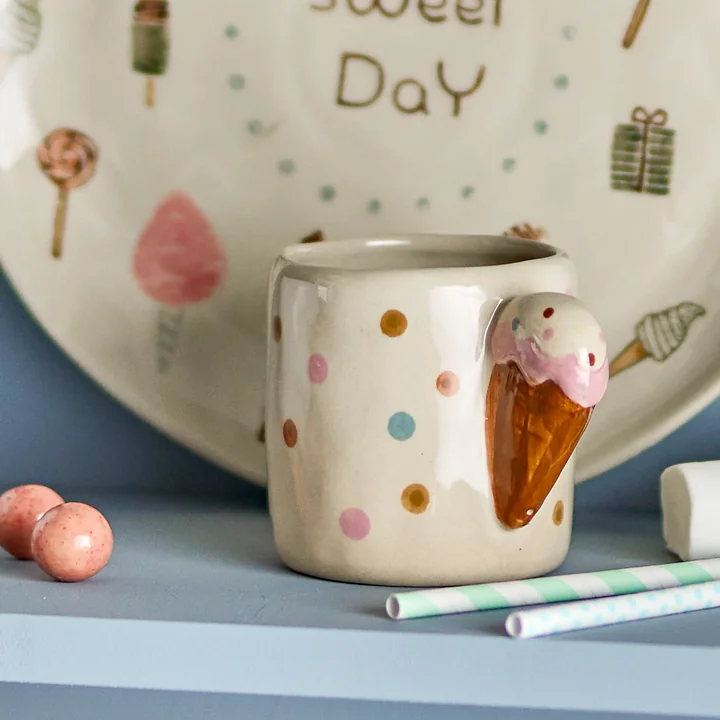 Bloomingville Mini - Creamy Tasse, multicolore