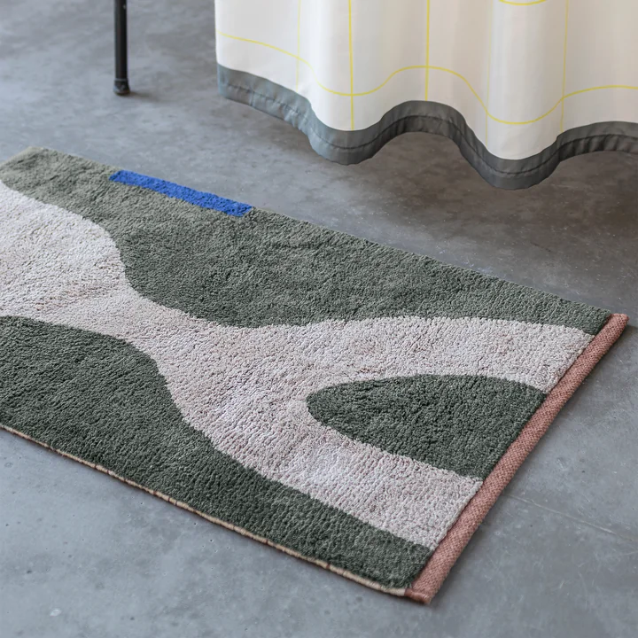 Mette Ditmer - Figura Tapis, 80 x 50 cm, dark olive