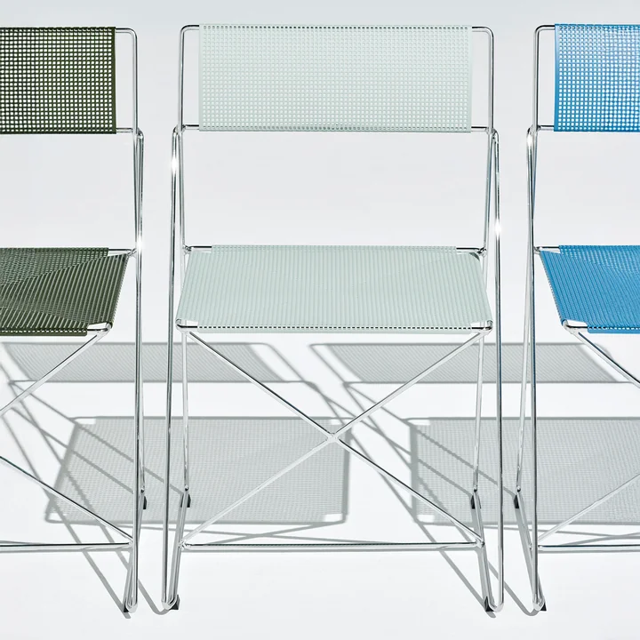 HAY - X-Line Chaise, Intérieur, chromé