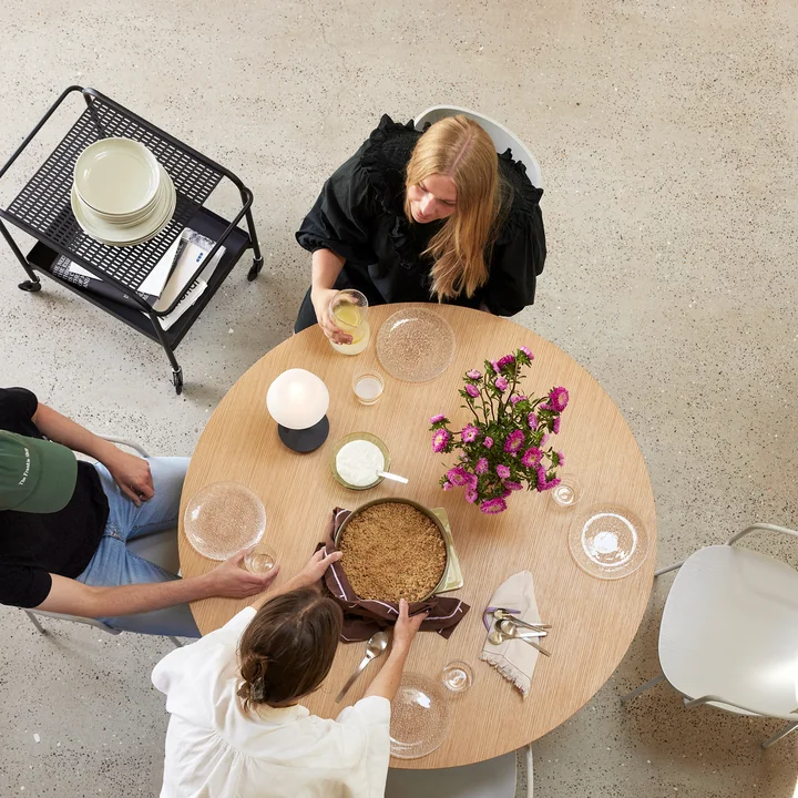 Hübsch Interior - Chariot de service Push avec roulettes