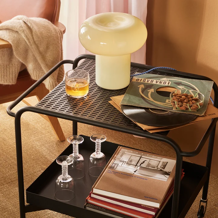 Hübsch Interior - Chariot de service Push avec roulettes