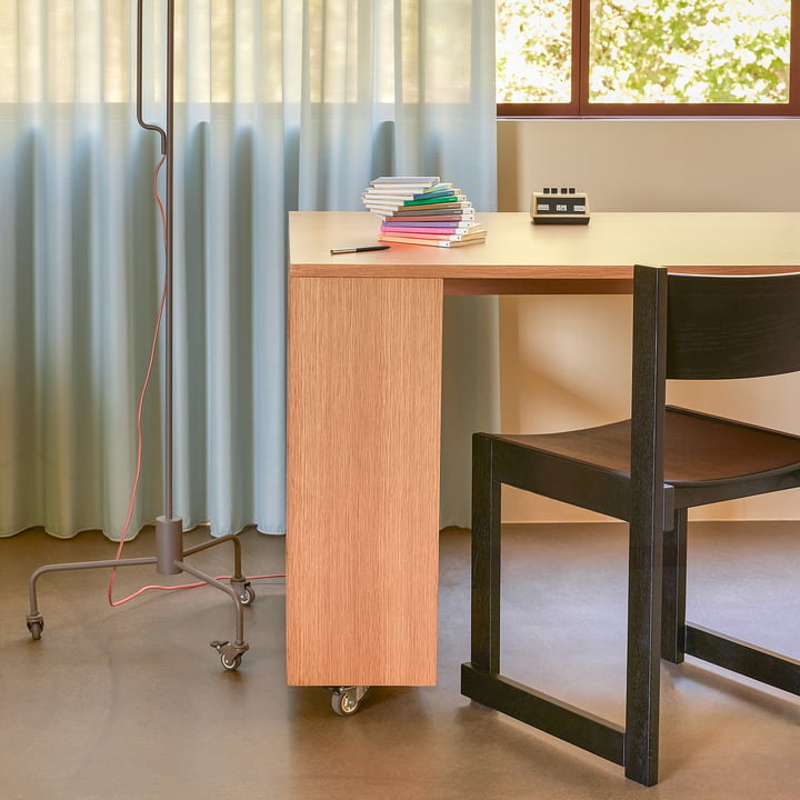 Hübsch Interior - Bureau utilitaire avec roulettes
