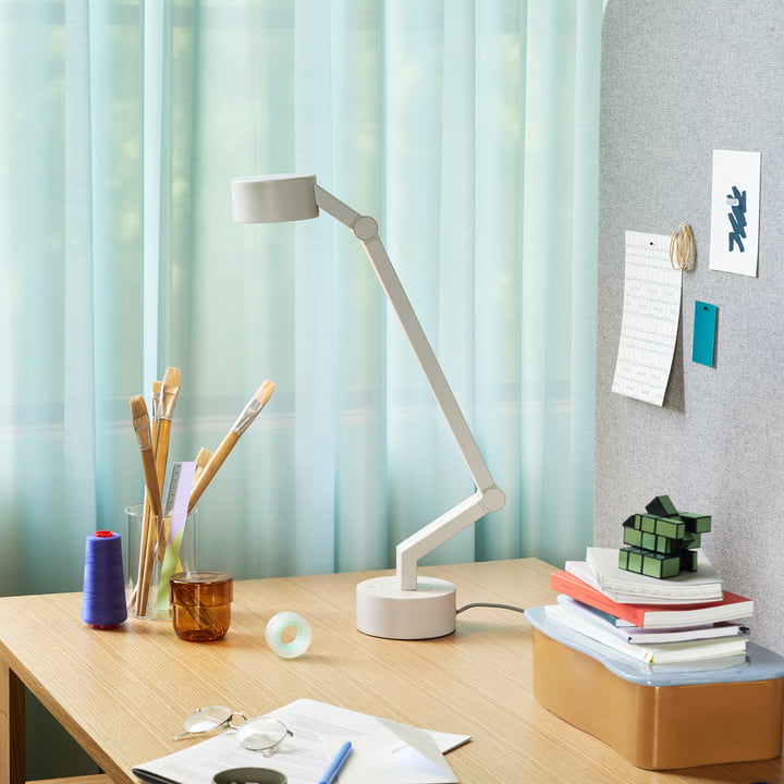 Hübsch Interior - Verve LED lampe de table, gris clair