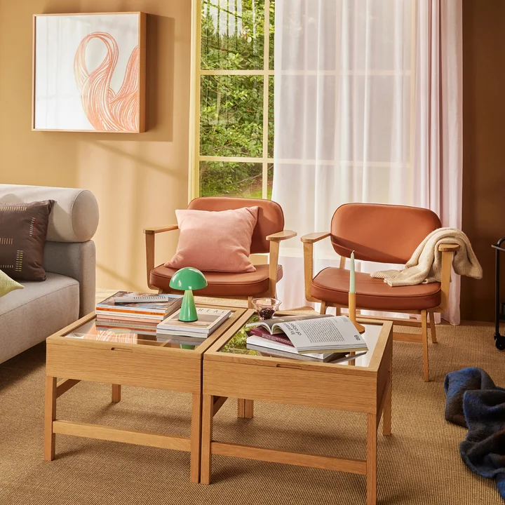 Hübsch Interior - Glitz Table d'appoint, chêne