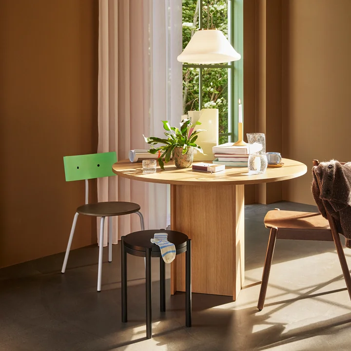 Hübsch Interior - Straight Table à manger, Ø 120 cm, chêne