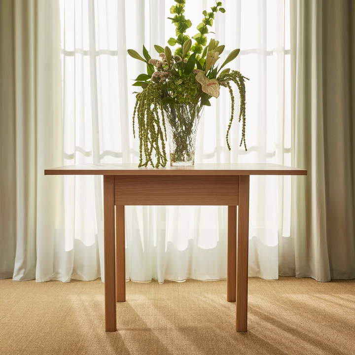 Hübsch Interior - Geo Table à manger 110 x 110 cm, chêne