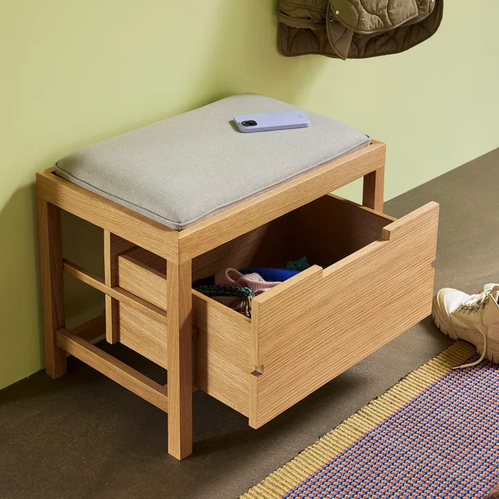 Hübsch Interior - Bifi Banc, chêne / sable