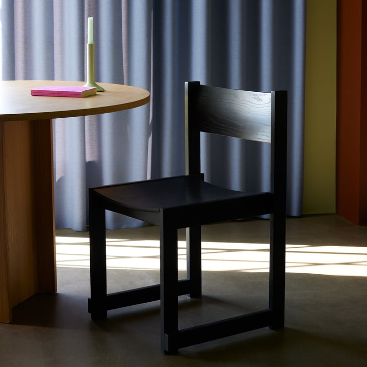 Hübsch Interior - Forma chaise de salle à manger, chêne noir