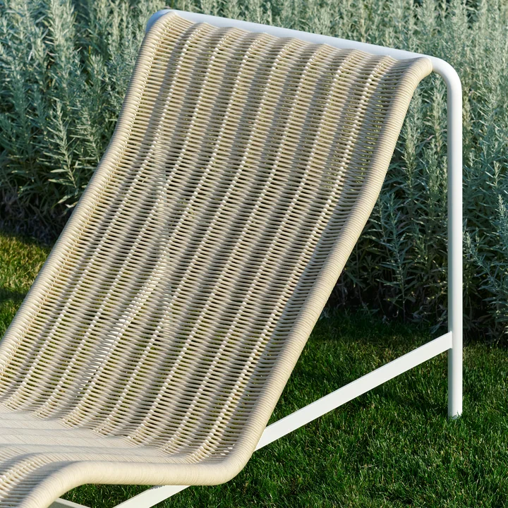 HAY - Palissade Cord Chaise Longue Chaise longue, blanc crème