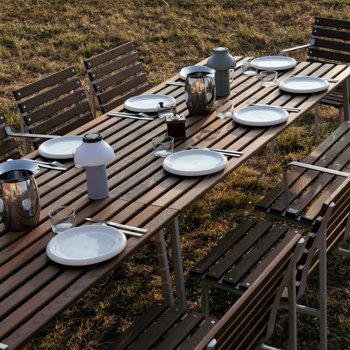 HAY - Collection Traverse, aluminium / frêne huilé