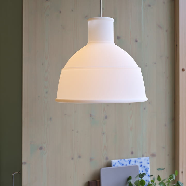 Muuto - Unfold Lampe suspendue, blanc translucide