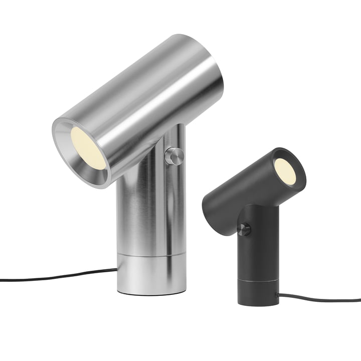 Muuto - Beam Lampe de table LED, noir, aluminium poli, H 45,4 cm