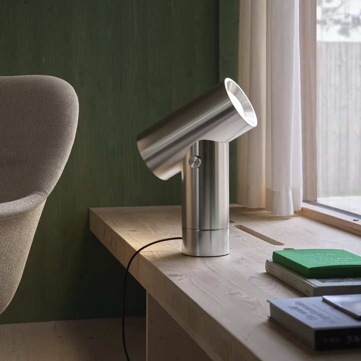 Muuto - Beam Lampe de table LED, aluminium poli, H 45,4 cm