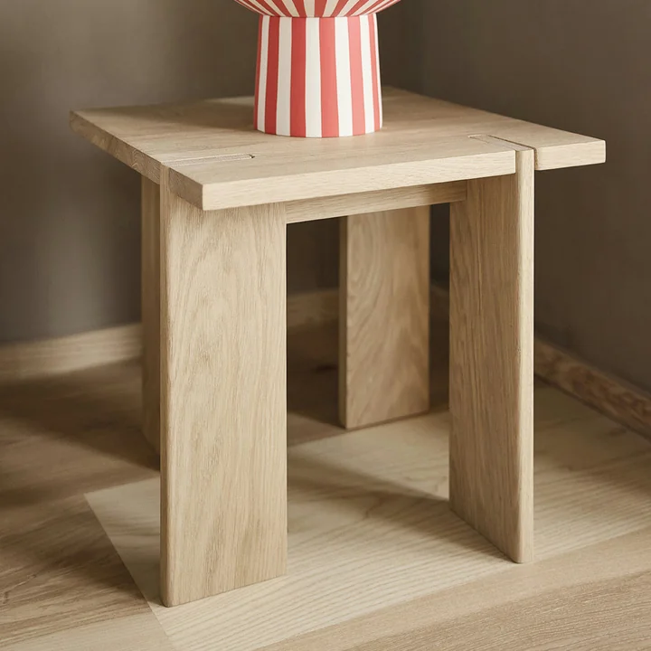 OYOY - Square Table d'appoint, chêne naturel