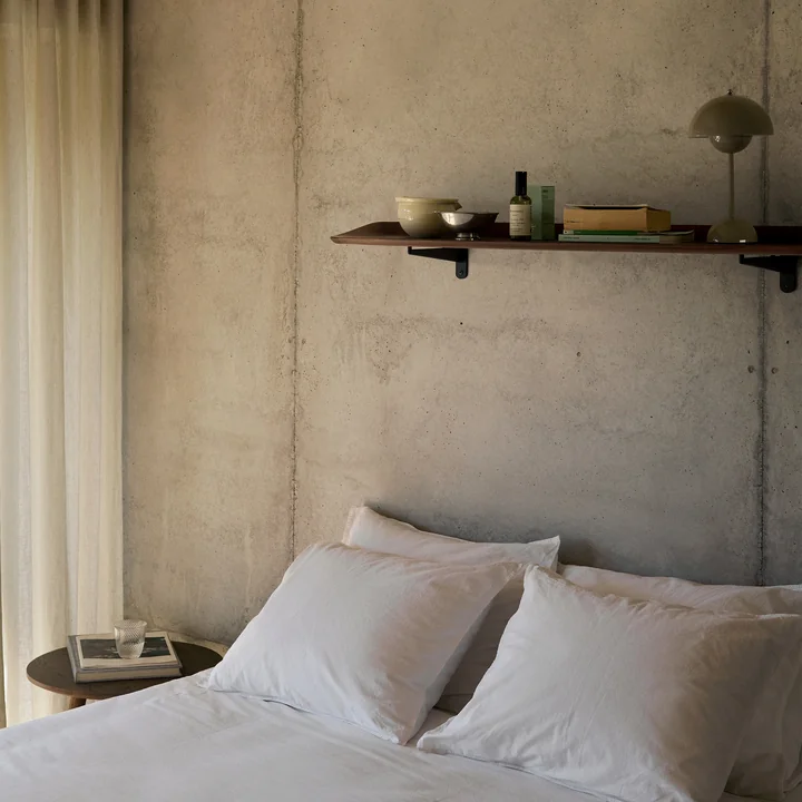 & Tradition - Guild HM15 Étagère murale, 120 x 25 cm, noir / noyer laqué