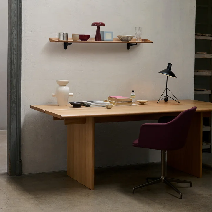 & Tradition - Ita OS1 Table de salle à manger, 200 x 95 cm, chêne