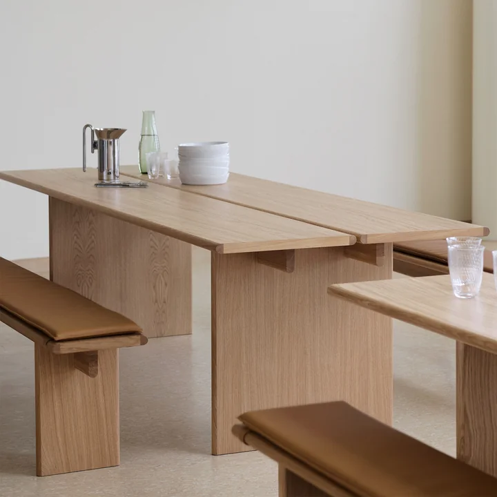 & Tradition - Ita OS1 Table de salle à manger, 200 x 95 cm, chêne