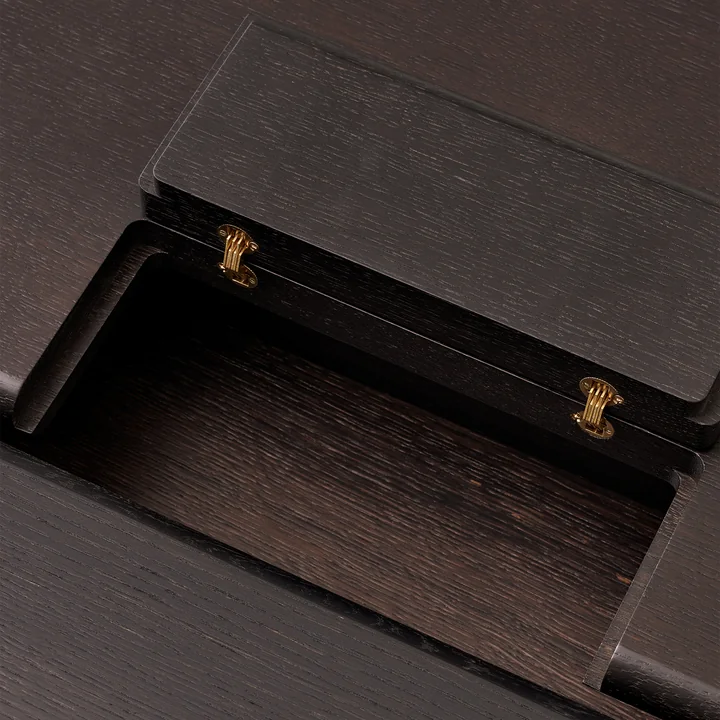 & Tradition - Ita OS Table de salle à manger, chêne teinté foncé