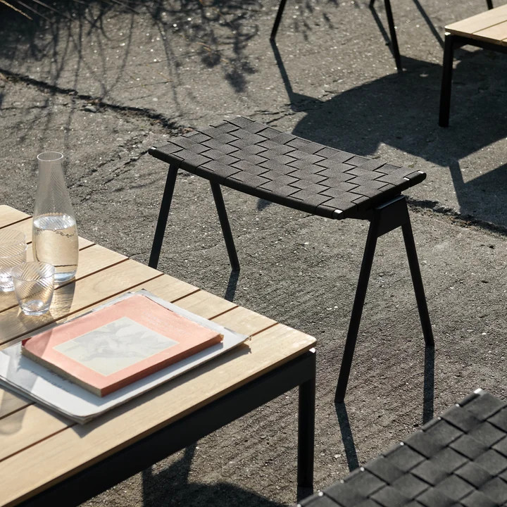 & Tradition - Ville AV46 Outdoor Tabouret de pied, warm black