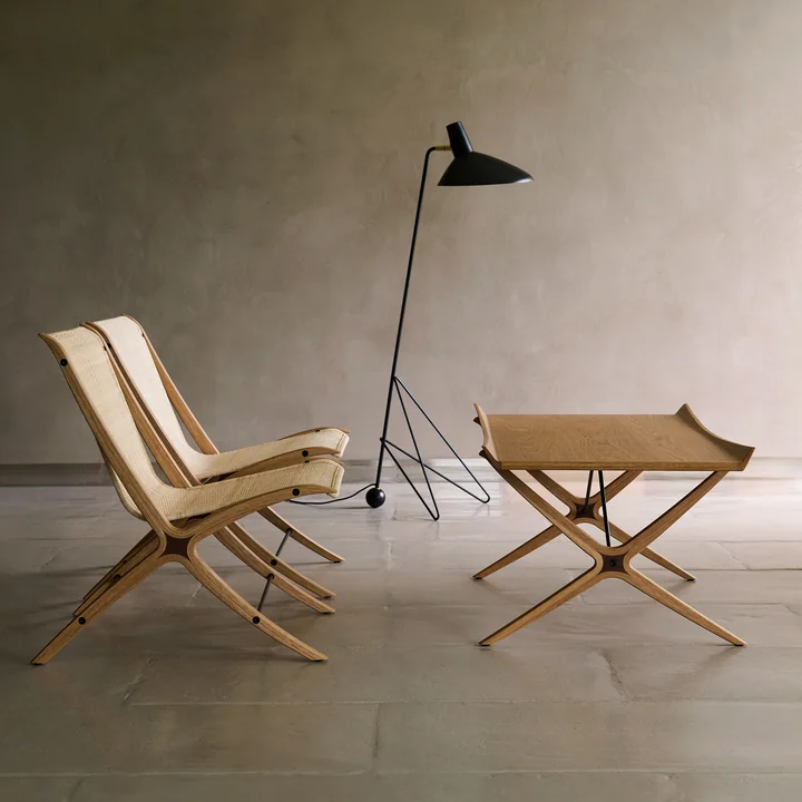 & Tradition - X HM13 Table basse, 120 x 61 cm, chêne