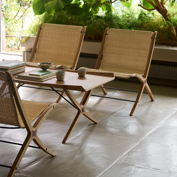 & Tradition - X HM13 Table basse, 120 x 61 cm, chêne